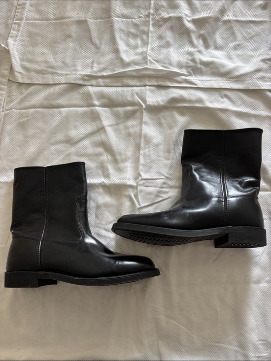 Sears Other - Sears Soft Jobs Super Cushioned Black Leather Boots Sz 7 D